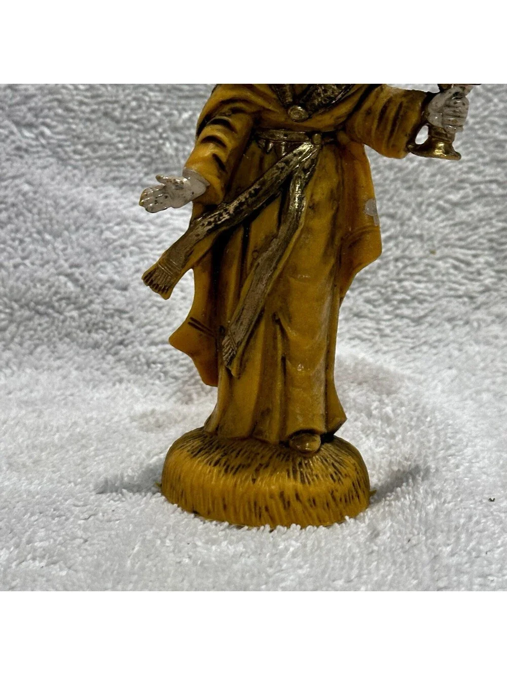 Vintage Nativity Replacement 5” Figurine - Wiseman Golden Attire, Italy